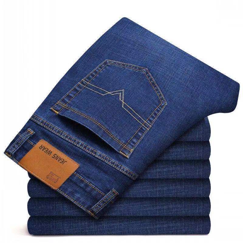 Summer Fashion Brand Clothing Slim Men Business Casual Jeans 2023 Man