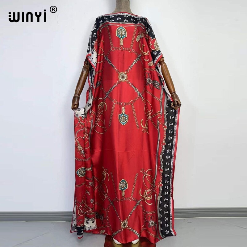 Dress Length:130cm Bust:130cm New Fashion dresses Bazin Print Dashiki Women Long Blouse Yomadou Color Pattern oversize
