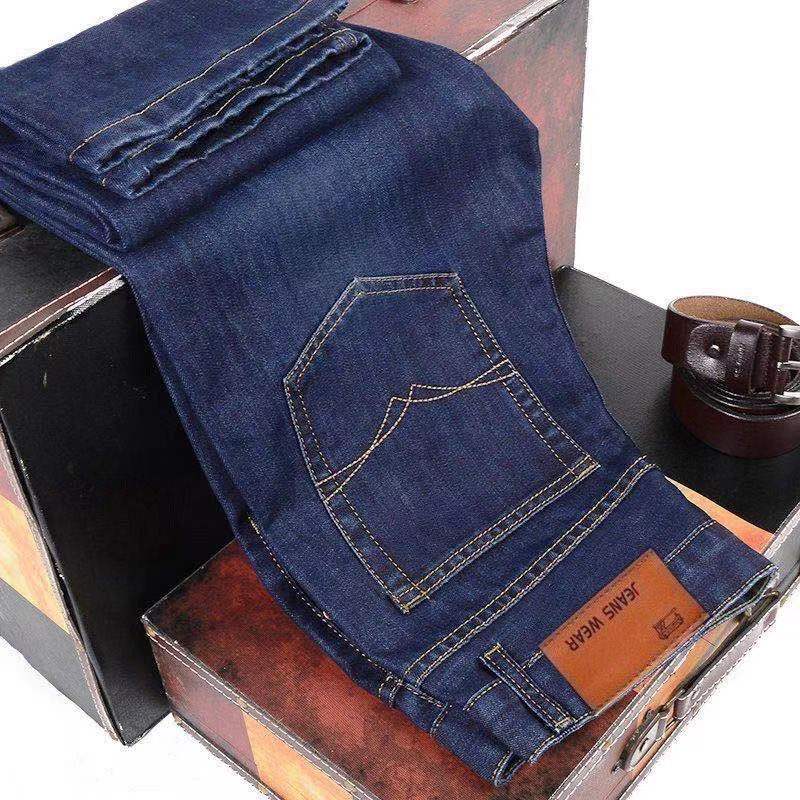 Summer Fashion Brand Clothing Slim Men Business Casual Jeans 2023 Man